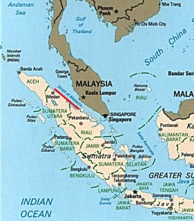 Strait of Malacca, key shipping lane
